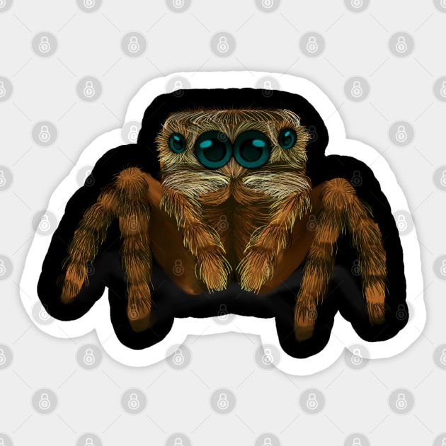 Giant Jumping Spider Sticker by NMODesigns